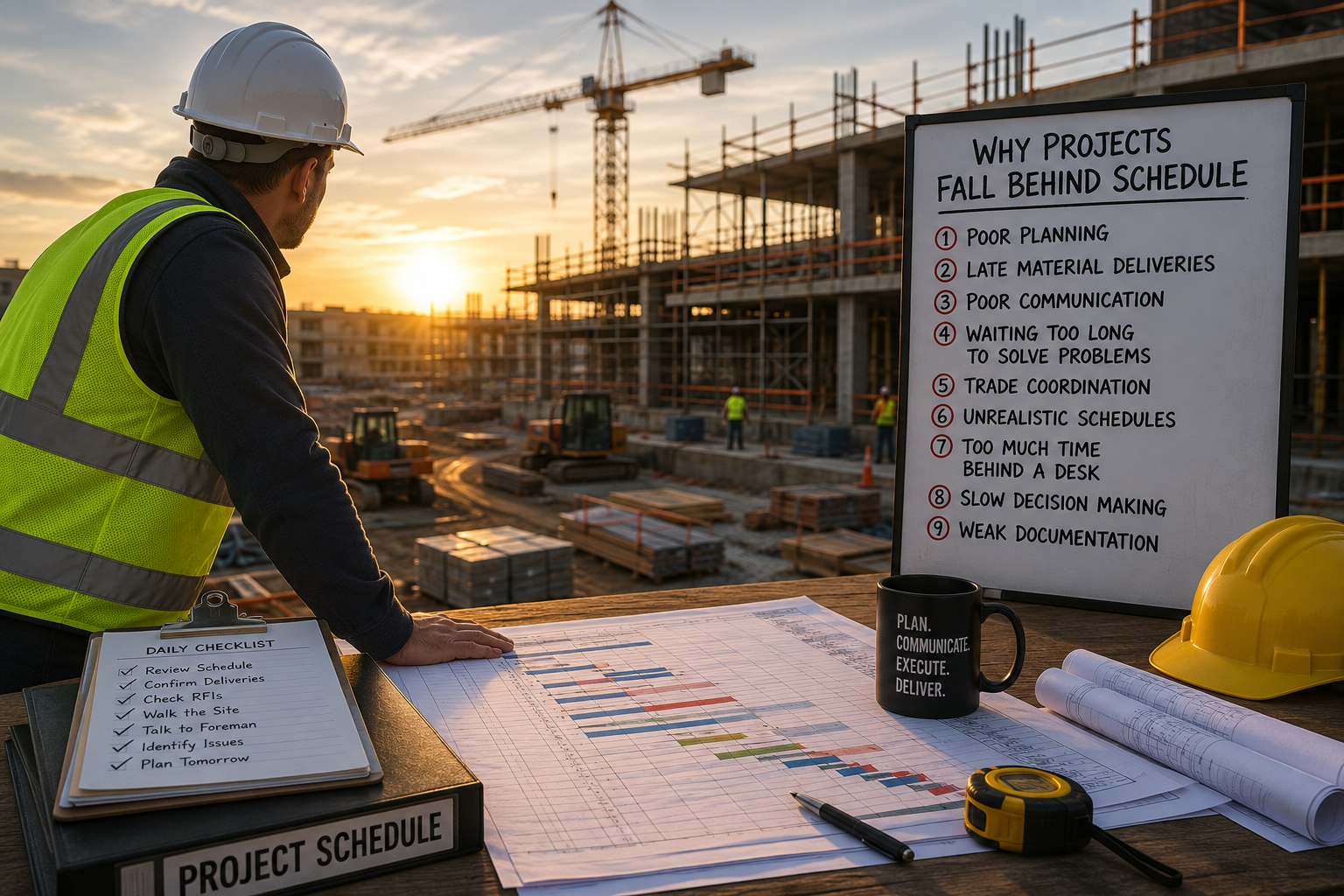 Why Construction Projects Really Fall Behind Schedule